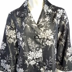 Tommy Bahama Silk Cotton Blazer Jacket Top 4/6 S